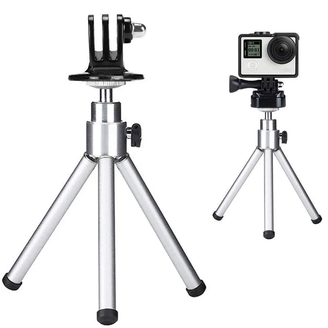 1pc Mini Cameras Tripod Stand High Quality Travel Flexible Leg Silver