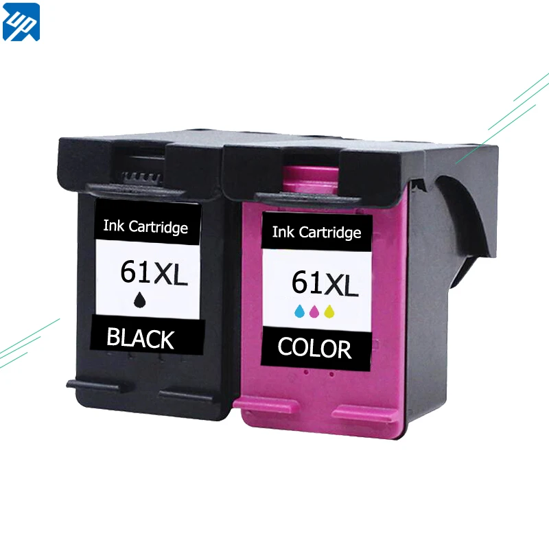 UP Remanufactured for HP 61 61XL Ink Cartridges 1 Black + 1 Tri Color