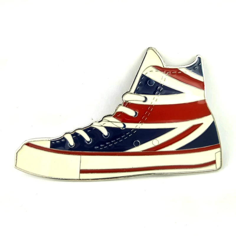 

union jack British flag plimsolls canvas shoes metal buckle for belt Accessories Retail wholesale custom belt buckle