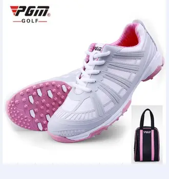 

PGM Women's Sports Golf Shoes Double Patent Waterproof Non-slip Breathable Profession The Exoskeleton Women Golf Sneakers 35-40