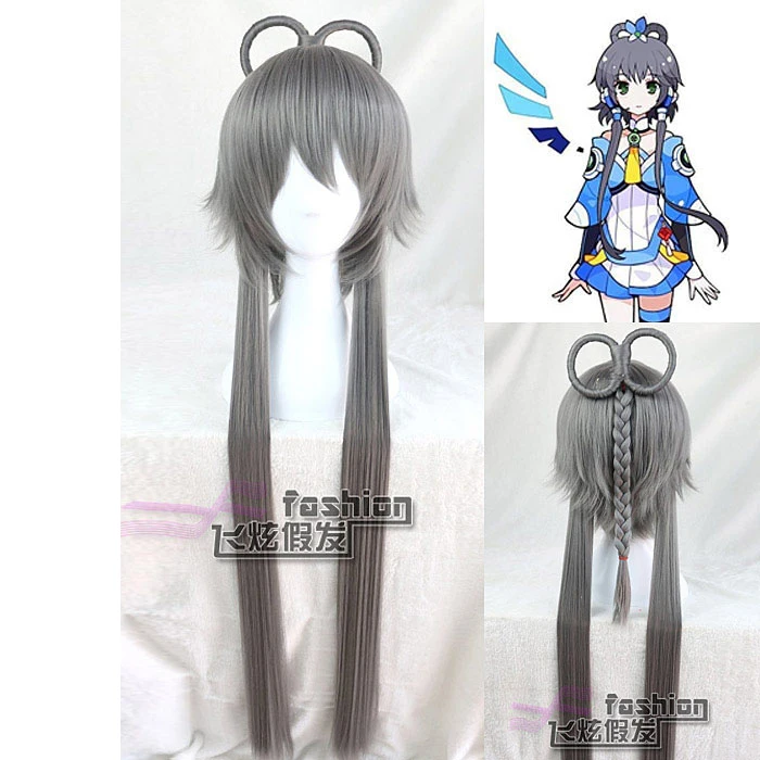 

Vocaloid Hatsune Miku Singer Luo Tian Yi Wavy Ponytails Braids Anime Show Cosplay Wig