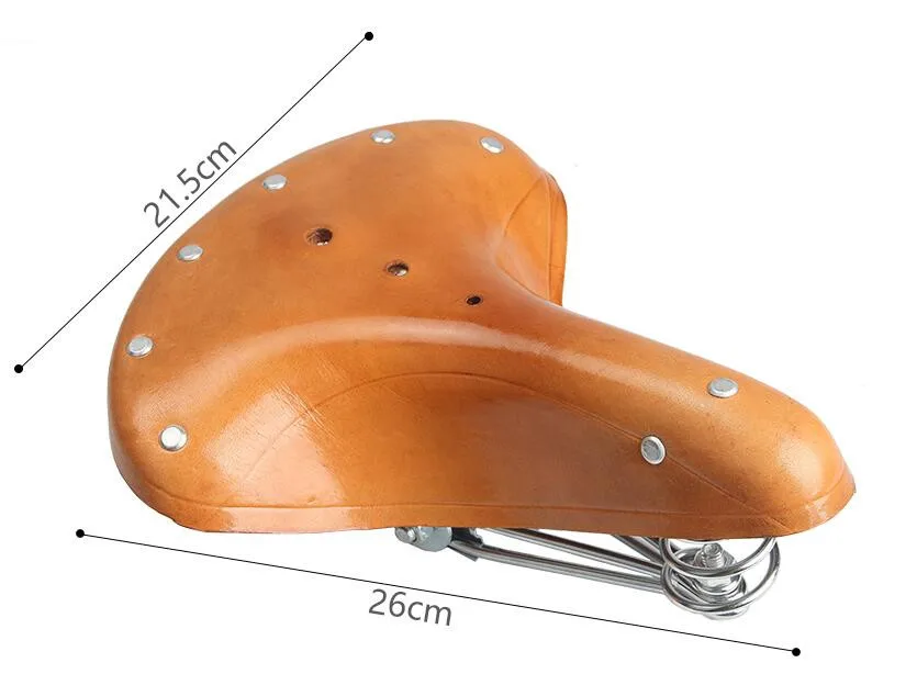G11 Винтаж Слон Весна Натуральная кожа пружинное седло старый стиль велосипедное седло из натуральной кожи седло