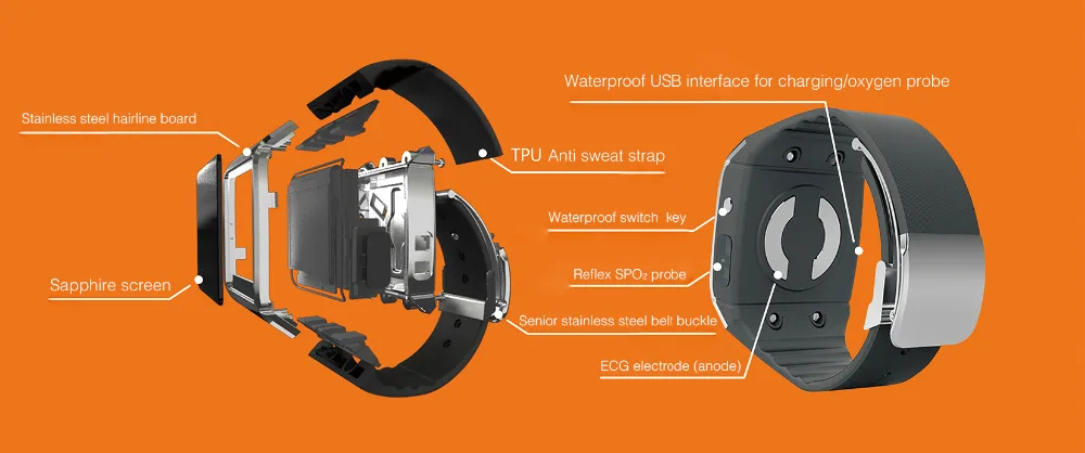 CONTEC CE CMS50K умный модный переносной беспроводной Bluetooth SpO2/ЭКГ монитор популярный