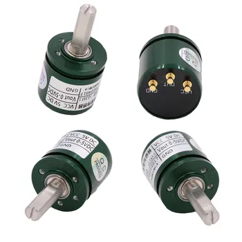 

10Pcs Hall Angle Sensor Non Contact Industrial 0-360 Degree Rotation Angular Displacement Sensor DC 5V