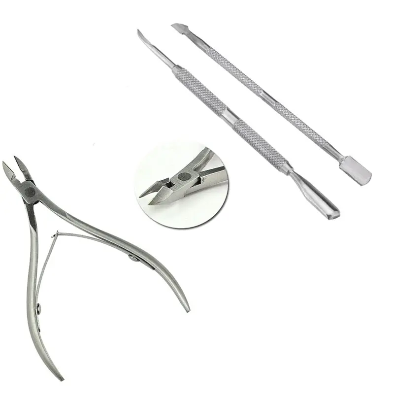 

3pcs Stainless Steel Nail Art Clipper Trimmer Plier Cuticle Manicure Scissor Tool Nipper Cutter for Trim Dead Skin and Hangnail