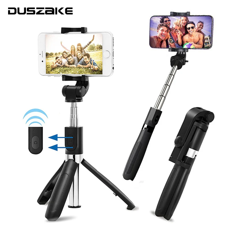 Achat DUSZAKE Selfie Bâton Bluetooth Trépied Pour Xiaomi Monopode Sans Fil Pour Téléphone Mini selfie Trépied de Bluetooth Pour iPhone Xiaomi