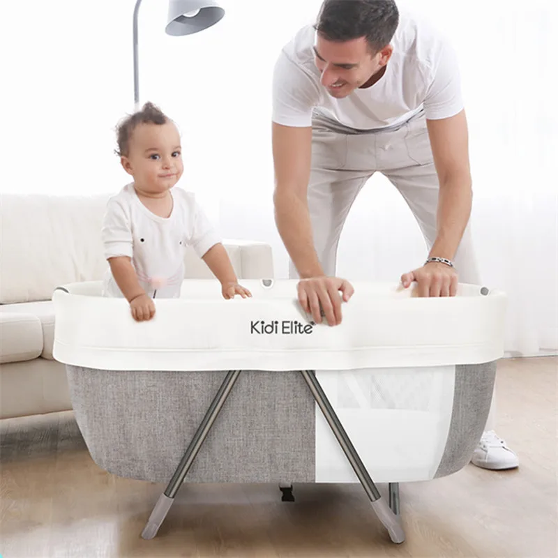  High Quality Foldable Toddler Bed Baby Crib Mosquito Net Electric Baby Rocking Baby Sleeping Basket