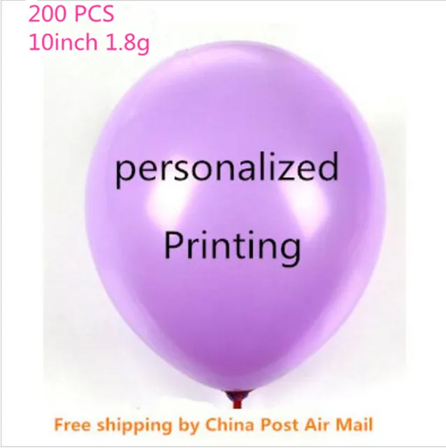 200pcs Custom Balloon Printing Balloons Adver Promotion 200pcs Custom Balloon Printing Balloons Adver Promotion Birthday Party Person Name Age Wedding