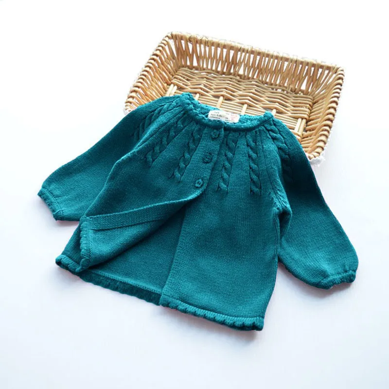 

2018 New Children Kids Sweater Autumn Baby Cotton Sweater Outerwear Girl Knitted Sweater Coat Clothes