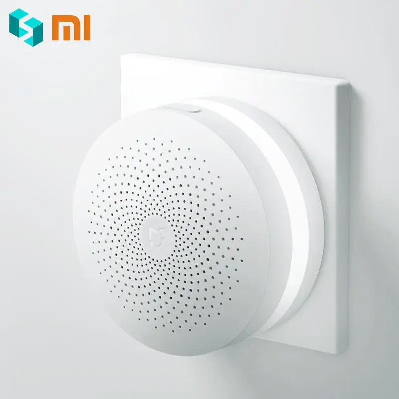 

Original Xiaomi Mijia Gateway New Updated Version Smart Remote Center Control Alarm System Door Sensor Multifunctional Gateway