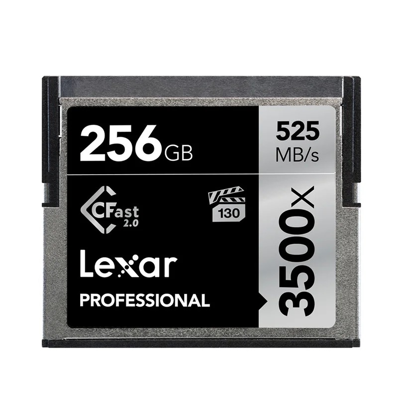 Lexar 3500X CF карт 525 МБ/с. 64 Гб 128 256 512 CFast 2,0 профессионалами Камера флэш-карты памяти 3D 4K видео памяти - Емкость: CF-3500X-256GB