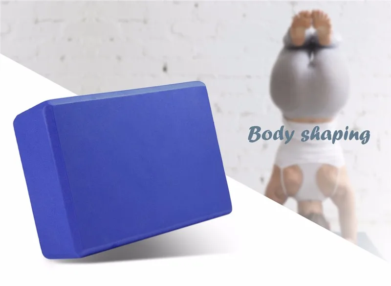 5 Colors Pilates EVA Yoga Block Brick Sports Exercise Gym Foam Workout Stretching Aid Body Shaping Health Training