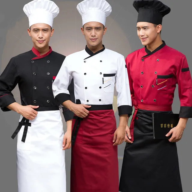 New arrival Long sleeved autumn hotel chef uniform chef jacket wear