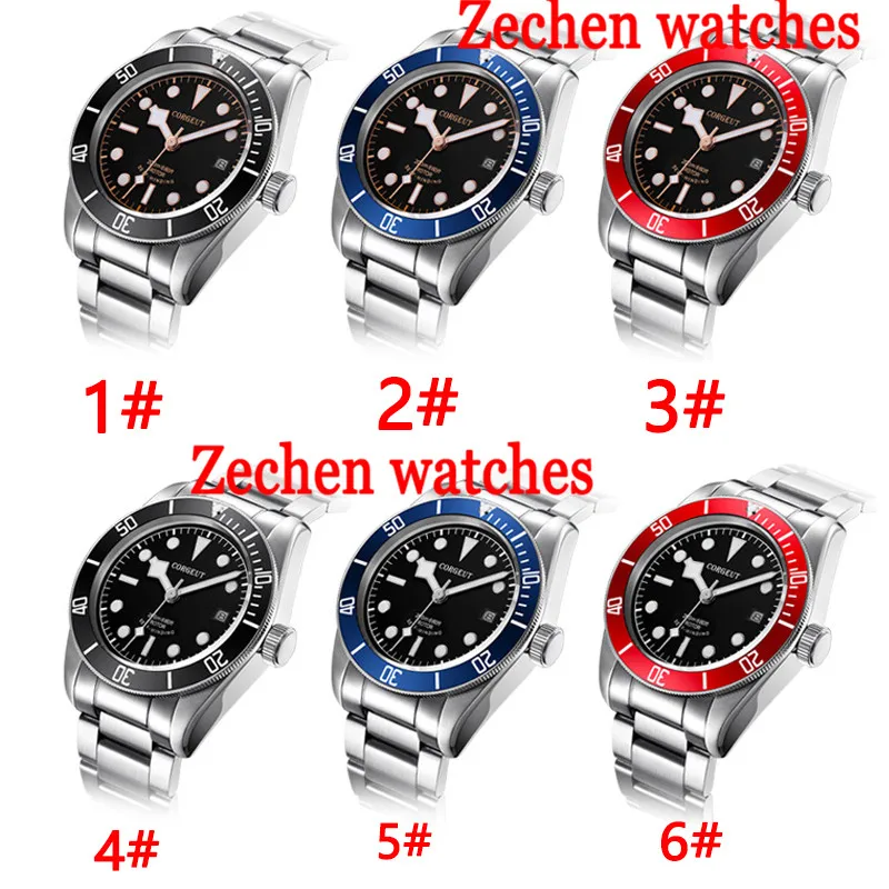 41mm Corgeut men's automatic mechanical watch Miyota stainless steel night-light waterproof watch 41mm Corgeut men's automatic mechanical watch Miyota stainless steel night-light waterproof watch