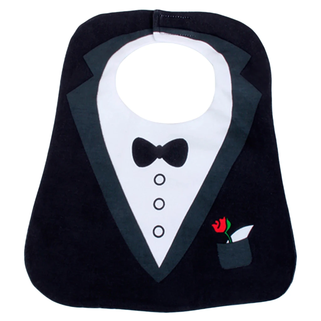 Hot Sale One Piece Cute Tuxedo Toddler Baby Infant Bib Feeding Baby Bibs Burp Cloths 5Kinds