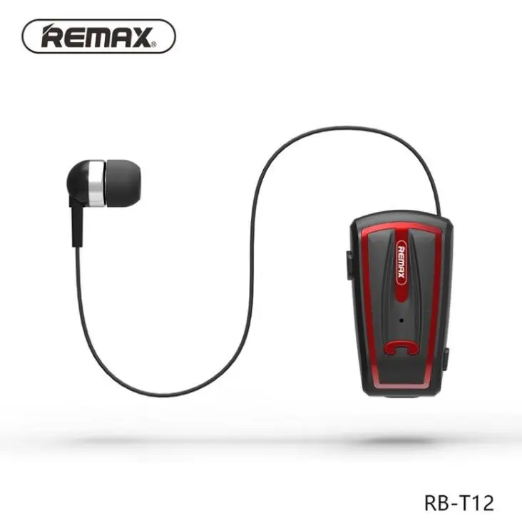 Remax-T12 беспроводной Bluetooth воротник клип гарнитура с микрофоном наушник-таблетка