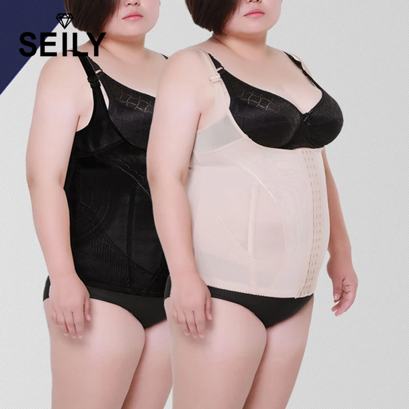 

Plus Size Slimming Body Tummy Corset Control Underwear Waist Trimmer Trainer Bodysuit Women Shapewear Cinta Modeladora Top Vest