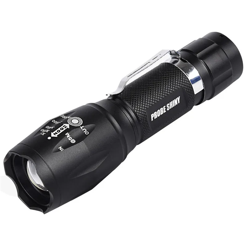 Супер яркий светодиод xm-l T6 фонарь с регулируемым лучом факел масштабируемый Shadowhawk безопасности и выживания Z1214