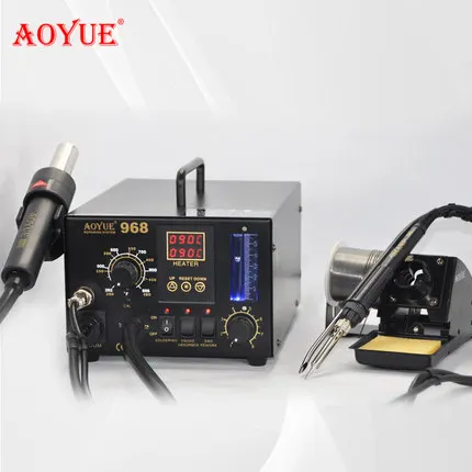 

Free Shipping AOYUE Solder Station 110V 220V AOYUE968 AOUYE Repairing System SMD Soldering Iron