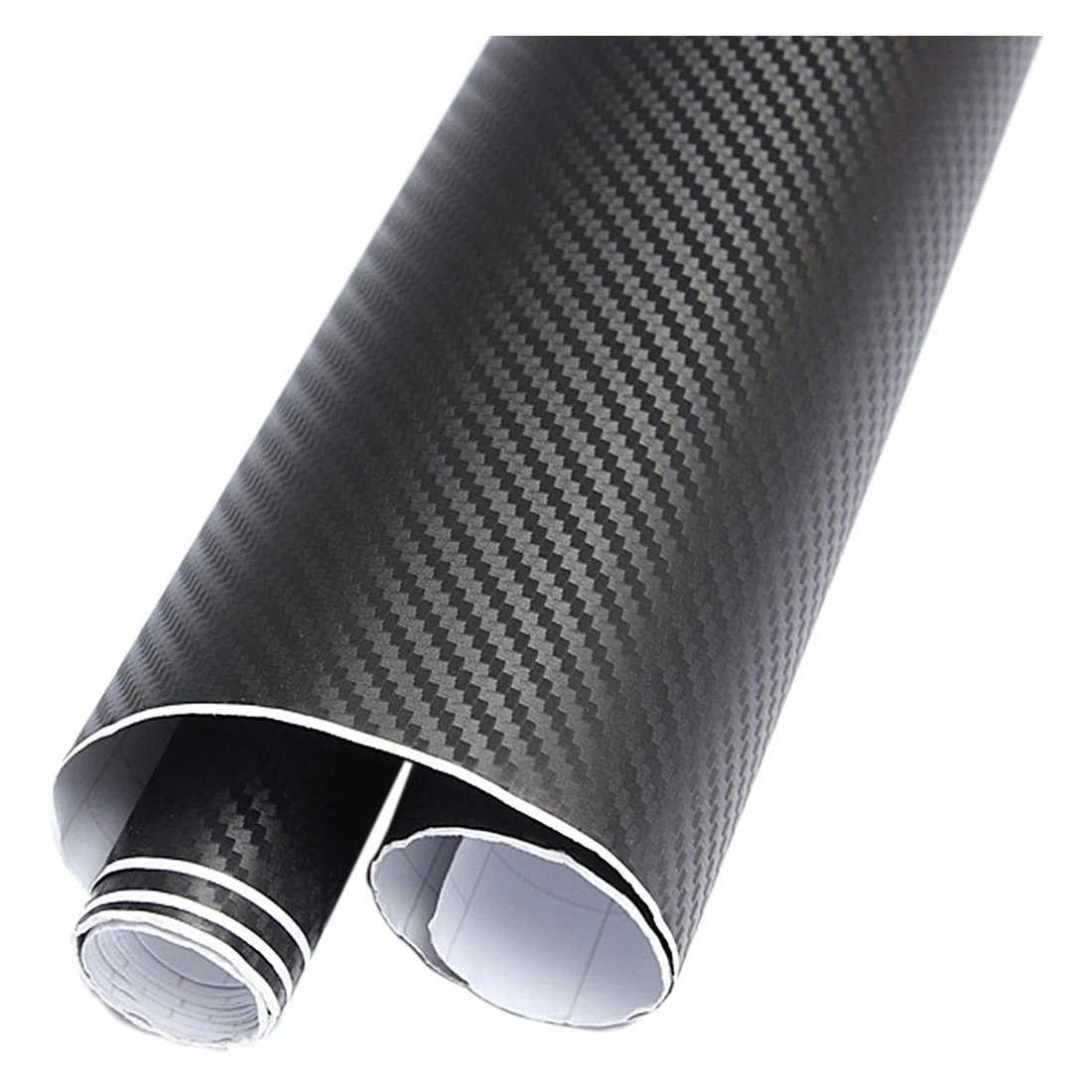 152 30cm black 3d carbon fiber chrome car auto wrap sticker vinyl black decal sheet