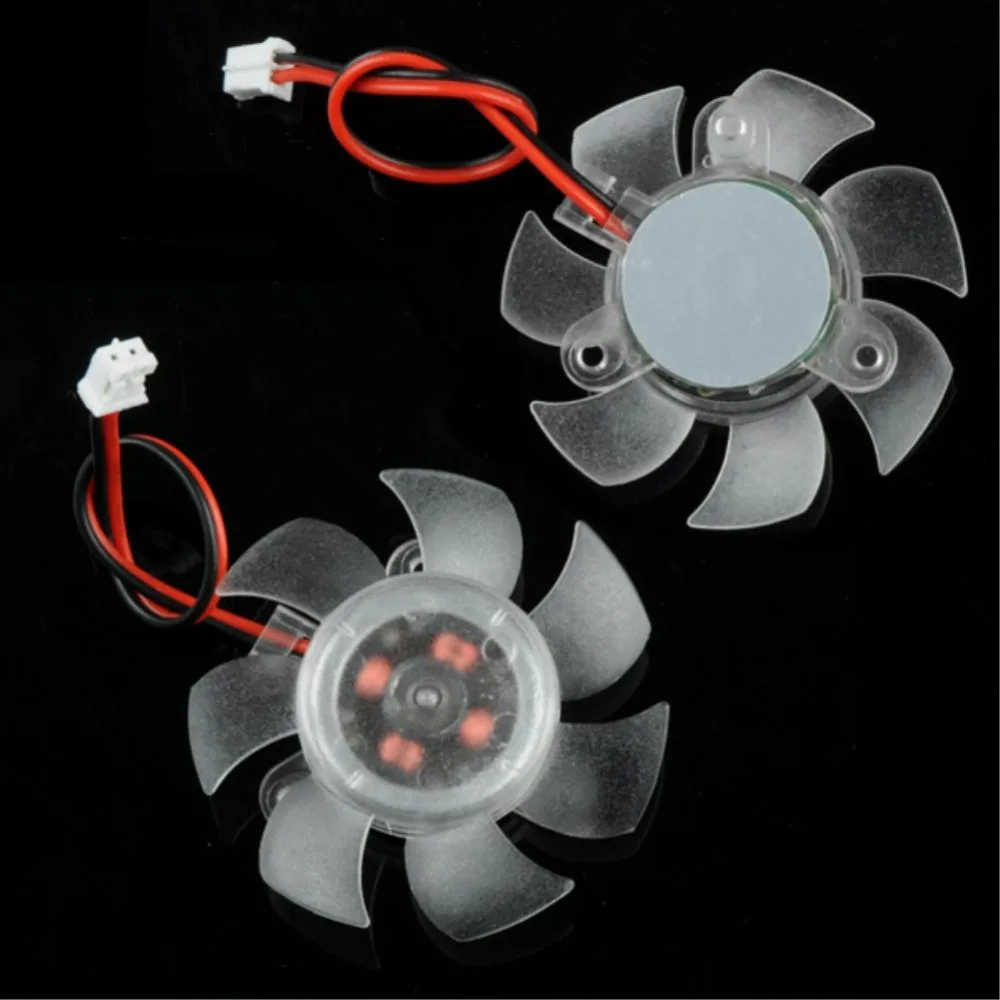 

PC Computer Cooling Fan 12V 2 Pin 7 Fan 45mm Blades PC VGA Graphics Video Card Heatsink Cooler Cooling