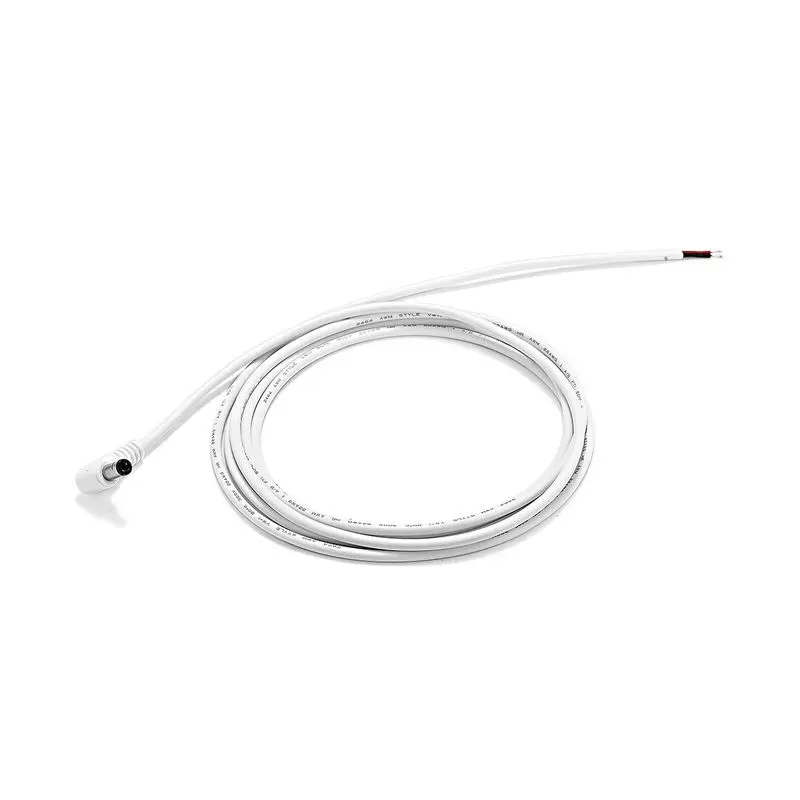 

300pcs 5.5x2.1mm Female Angle DC Power Connector Cable 2m Jack Angle Plug Extension Pigtail Wire For CCTV 5050 LED Strip Light