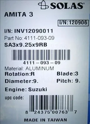 Качество подвесной Пропеллер для Suzuki 2 тактный 15HP подвесные моторы запчасти пропеллер