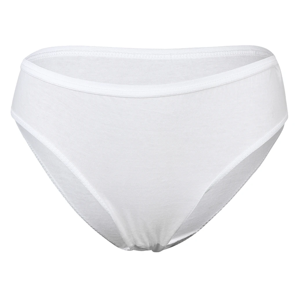 Ladies Girls Women Travel Washable Disposable Cotton Panties White Incontinence Spa Underwear Briefs