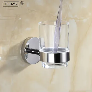 

2018 Bathroom Single Toothbrush Glass Cups Mirror Polished SUS304 Stainless Steel Toorhbrush Cup Holders Bathroom Accessories