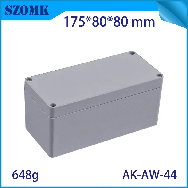 

szomk die cast aluminum enclosure IP66 waterproof junction box for outdoor instrument project case pcb board design100X100X60MM