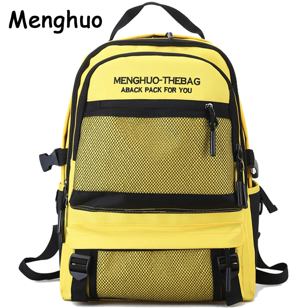 2018 New Menghuo Quality Waterproof Nylon Backpack Female Unisex Men s