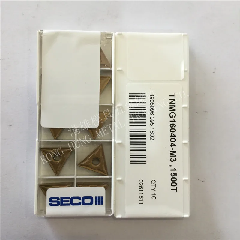 

TNMG160404-M3 1500T Original Seco Carbide Inserts Turning Inserts Lathe Tools 10Pcs/Lot