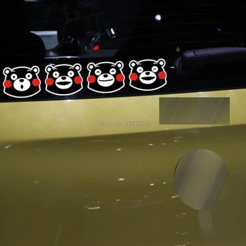 

New Style Car Styling Kumamon Expression Emotions Combination Bear Stickers Car Whole Body Decals