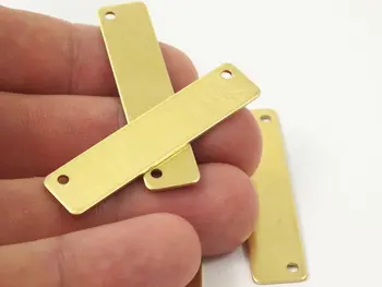 

connectors. 10pcs Raw Brass Stamping Blanks (10x45x0.80) B0195