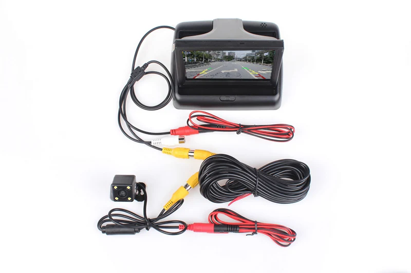 IaotuGo 4,3 дюймовый ЖК-монитор для автомобиля камера заднего вида монитор для камеры помощь при парковке