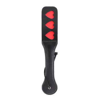 BDSM spank leather paddle Whip flirt clap slap pat spanking ass male female Sex toys for women men adult couples slave game 2