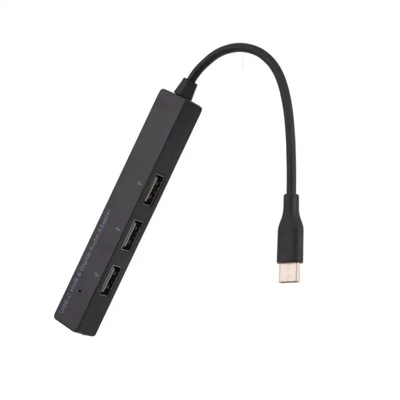 USB C хаб TypeC 3 5 мм цифровой аудио адаптер порта 2 0 для MacBook Pro мобильные телефоны