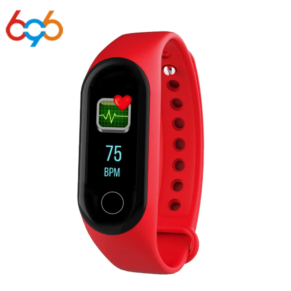 

696 M3 Smart Bracelet Blood Pressure Wristband Heart Rate Fitness Tracker Bluetooth Smart Band For iOS Android PK XiaoMi Mi3