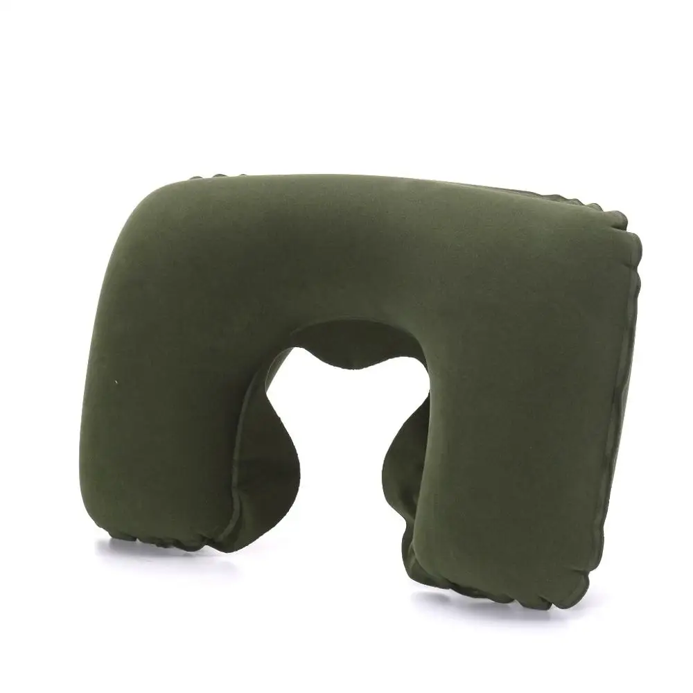 Новая Unctional надувная подушка для шеи надувная u-образная дорожная подушка Автомобильная подушка для шеи надувная подушка для отдыха для путешествий подушка для шеи - Цвет: Army Green