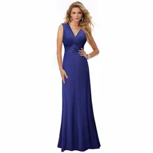 Women Summer Vintage Sleeveless Evening Party Lace Floral Dress Chiffon V-Neck Patchwork Formal Elegant Dress Vestidos EA047