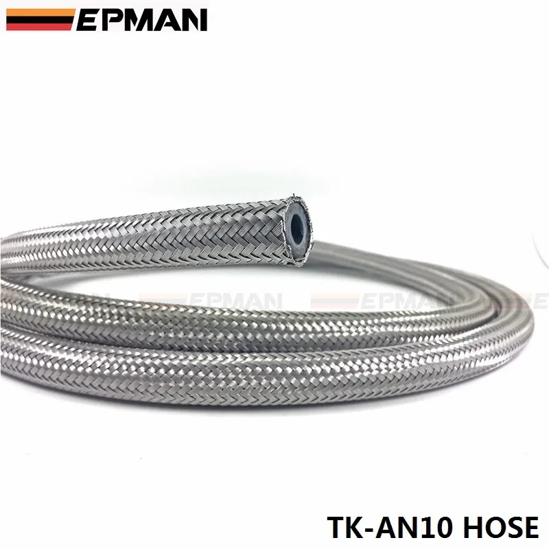 10AN 10 AN-10(ID: 14,27 мм, OD: 20,24 мм) 1 м нержавеющая сталь мазута газа плетеный шланг линия TK-AN10 шланг