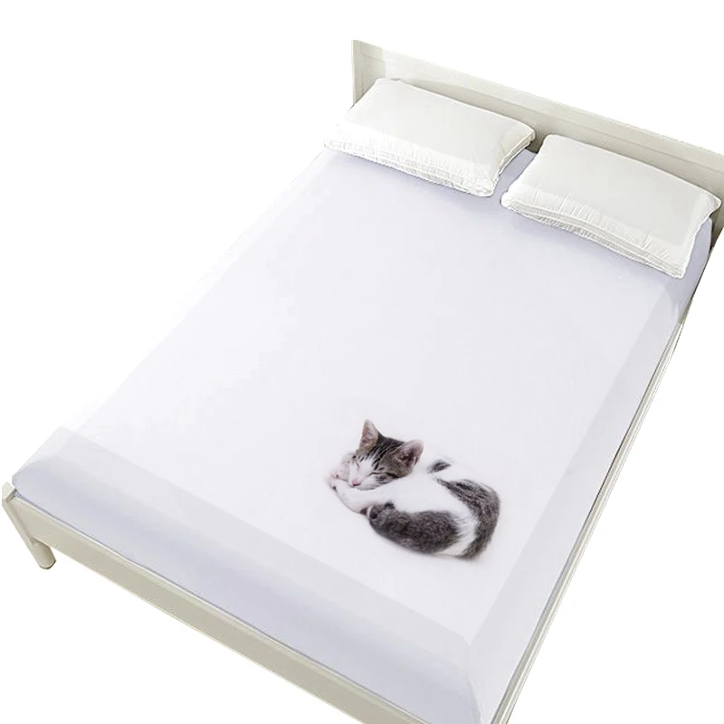 3D простыни на резинке, 160x200 простыни, наматрасник для кровати. Простыня, постельное белье с животными, Черный кот, постельное белье - Цвет: Pet-04