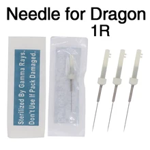 1R 100 шт Профессиональный Перманентный макияж иглы татуировки Дракон иглы для швейной машины для брови и губы татуировки
