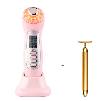 

Face Lifting Beauty Machine 7 IN 1 Skin Care Options Ultrasonic Galvanic Ion Photon Skin Rejuvenation Anti Aging Acne Remover