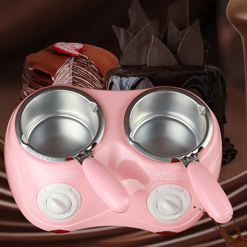 Лучшие шоколадные конфеты плавильный горшок Электрический Шоколадный фонтан фондю шоколадный расплав двойной горшок мелтер машина кухонный инструмент "сделай сам"