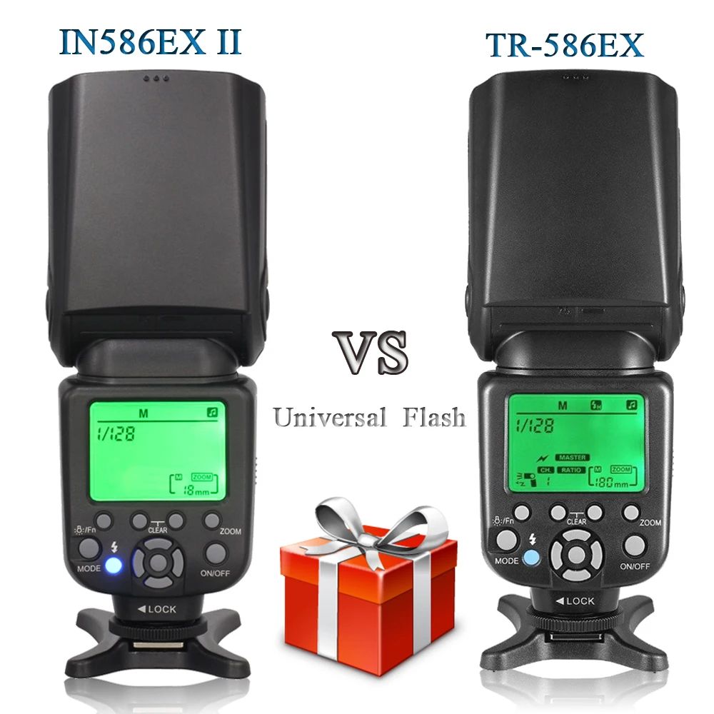 IN586EX II Wireless Flash Mode TTL Speedlite Speedlight & Triopo TR-586EX Flash for Canon 6D Nikon D750 D800 D7100 as YN-568EX IN586EX II Wireless Flash Mode TTL Speedlite Speedlight & Triopo TR-586EX Flash for Canon 6D Nikon D750 D800 D7100 as YN-568EX