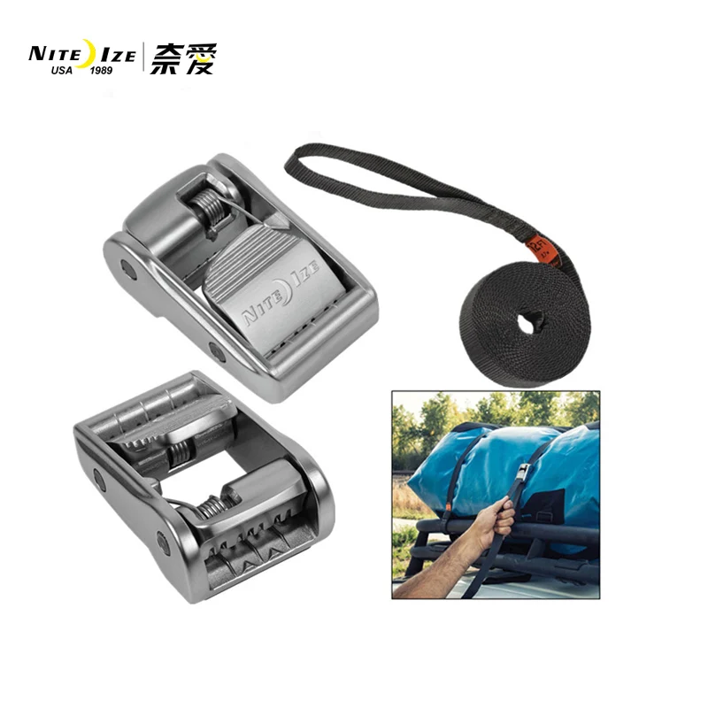 

Niteize Strapping belt, self-locking, cross-country trunk, roof frame, strap, check, strapping, tightening