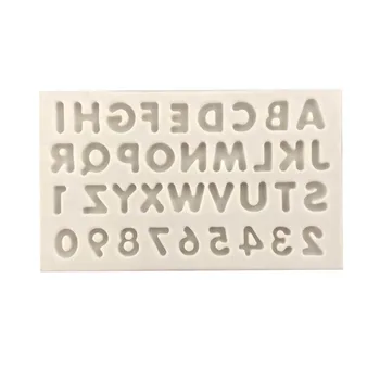 

3D Alphanumeric Symbols Silicone Chocolate Mold Cake Decoration Flip Sugar Tools Silicone Kitchen Cake Bakeware Diy Tools