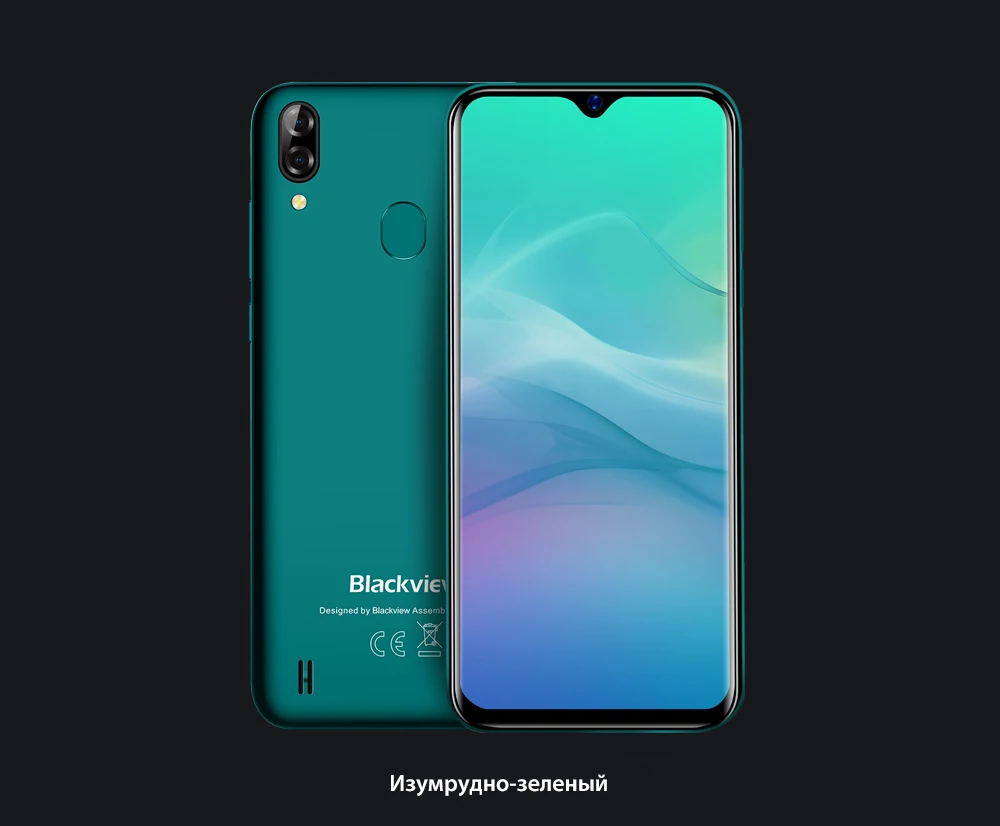 Blackview A60 Pro Мобильный телефон Android 9,0 MT6761V четырехъядерный мобильный телефон 3 ГБ+ 16 Гб экран капли 4080 мАч отпечатков пальцев Смартфон