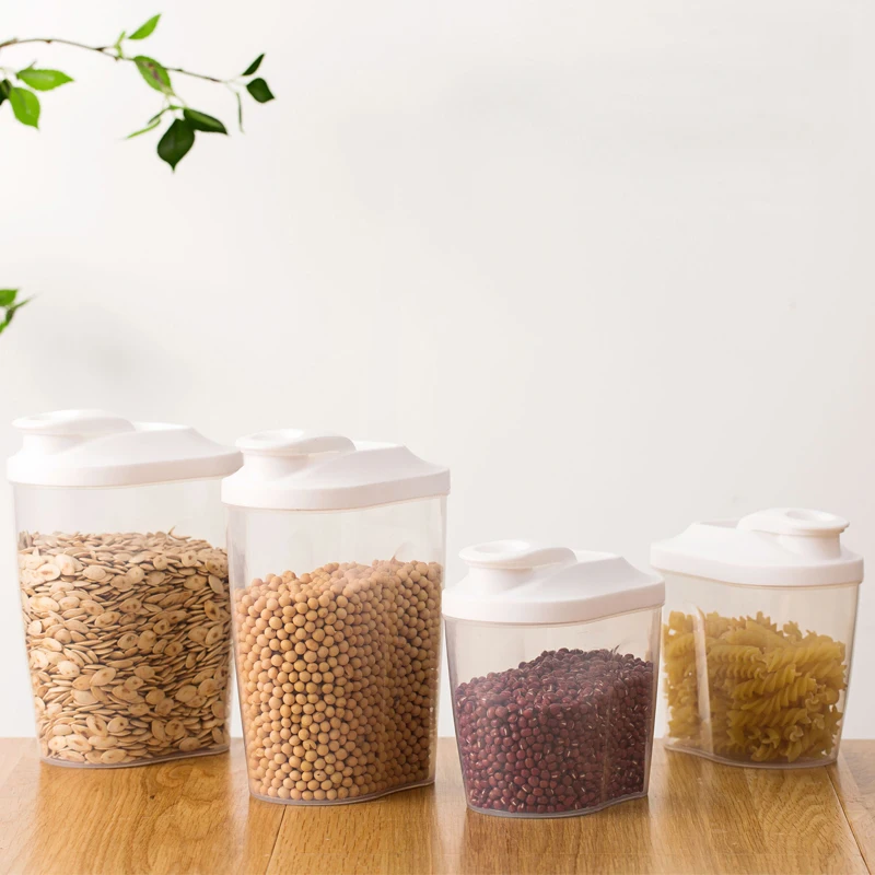 

Transparent Sealed Cans Kitchen Tea Storage Tank Plastic Grain Storage Box Snack Storage Box Rice Containers